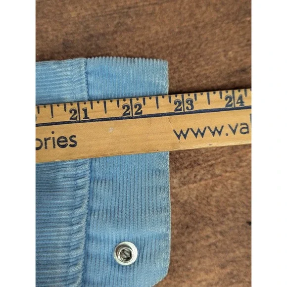 Vintage 70s‎ Made In USA Levi's Type 3 Corduroy Trucker Jacket Baby Blue Size 22 - Picture 8 of 9
